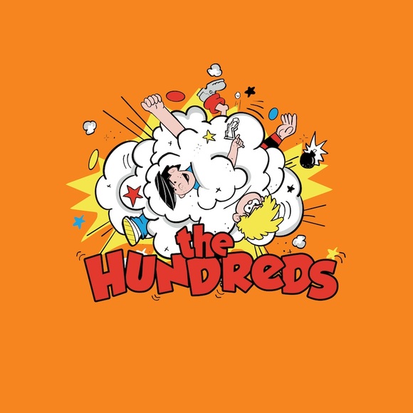 THE HUNDREDS/Preowned Men's High Crew Neck Tee Shirt Short Sleeve in Blue L - Picture 3 of 9